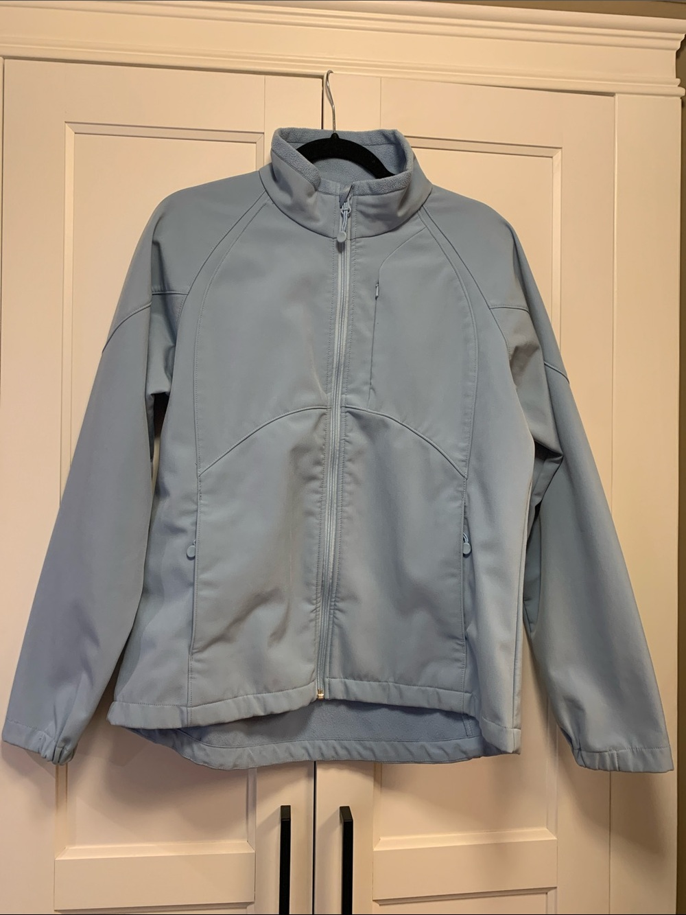 Black Diamond Light Blue Jacket Women’s size Large Full Zip Outdoor Activewear